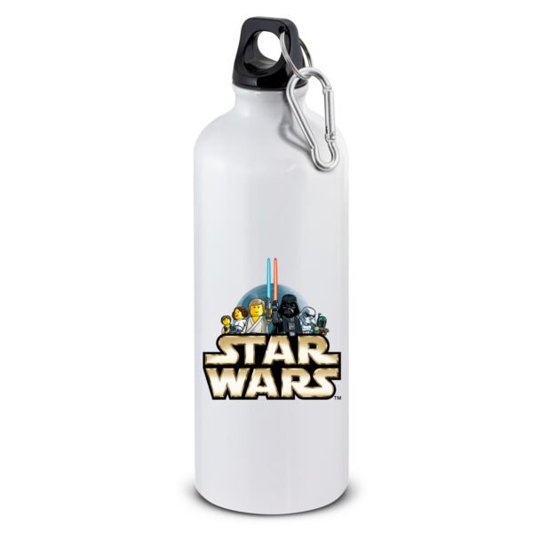 Star Wars white aluminum sports water bottle 3