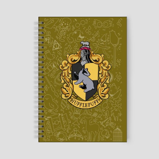 Ornate HUFFLEPUFF™ House Crest Notebook 1