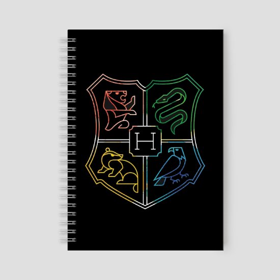 Ornate HOGWARTS™ House Crest Notebook