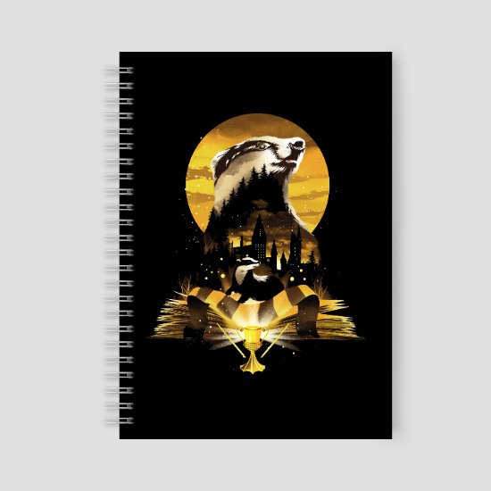 Ornate HUFFLEPUFF™ House Crest Notebook 2
