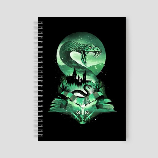 Ornate SLYTHERIN™ House Crest Notebook 2
