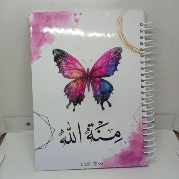 Aesthetic purple heart-patterned diary 2