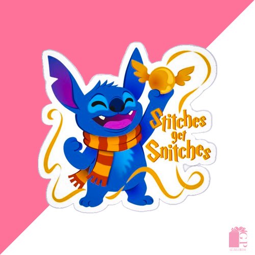 Stitches get Snitches Sticker